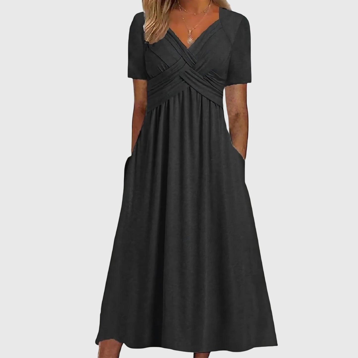 Floral Fit and Flare Waist Dress