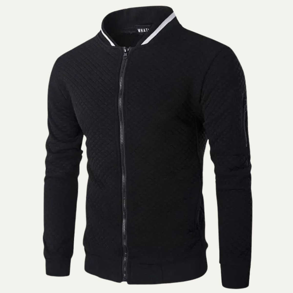 Slim Fit Men's Zip Up Padded Bomber Jacket