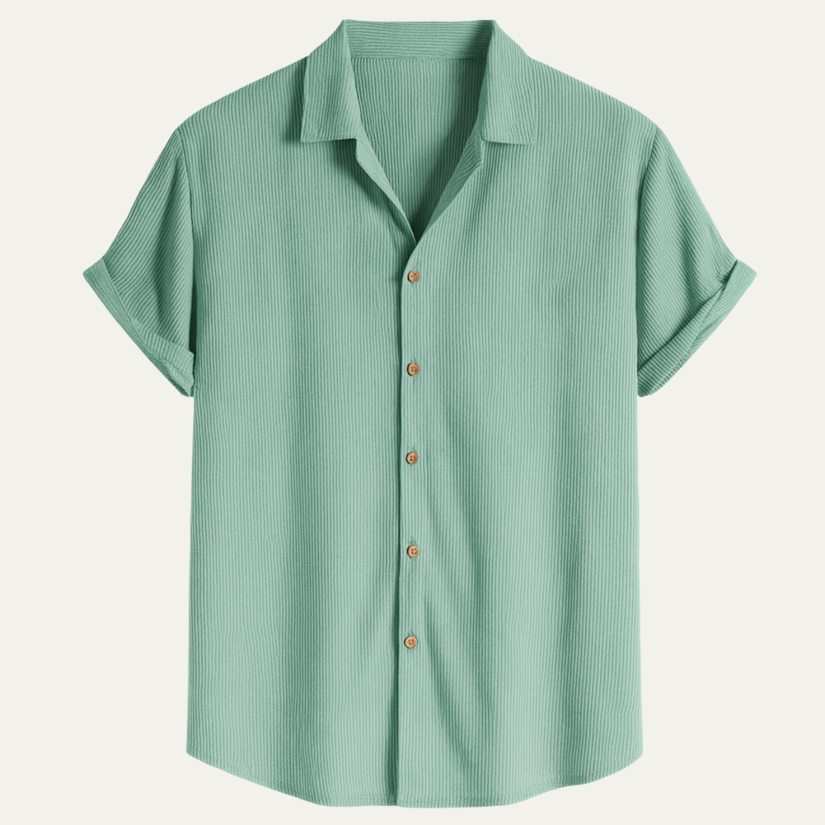 Classic Men's Relaxed Fit Corduroy Button Shirt