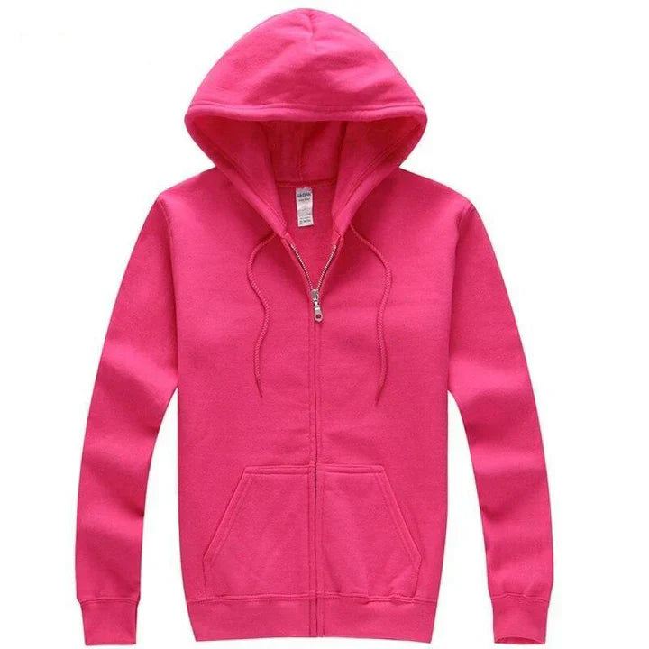 Relaxed Fit Zipper Hoodie for Men