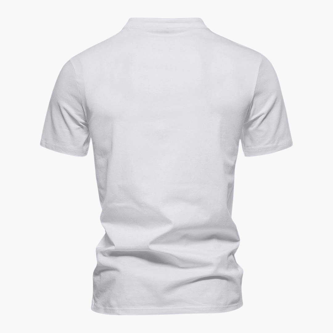 Comfortable V Neck Cotton Tee for Men