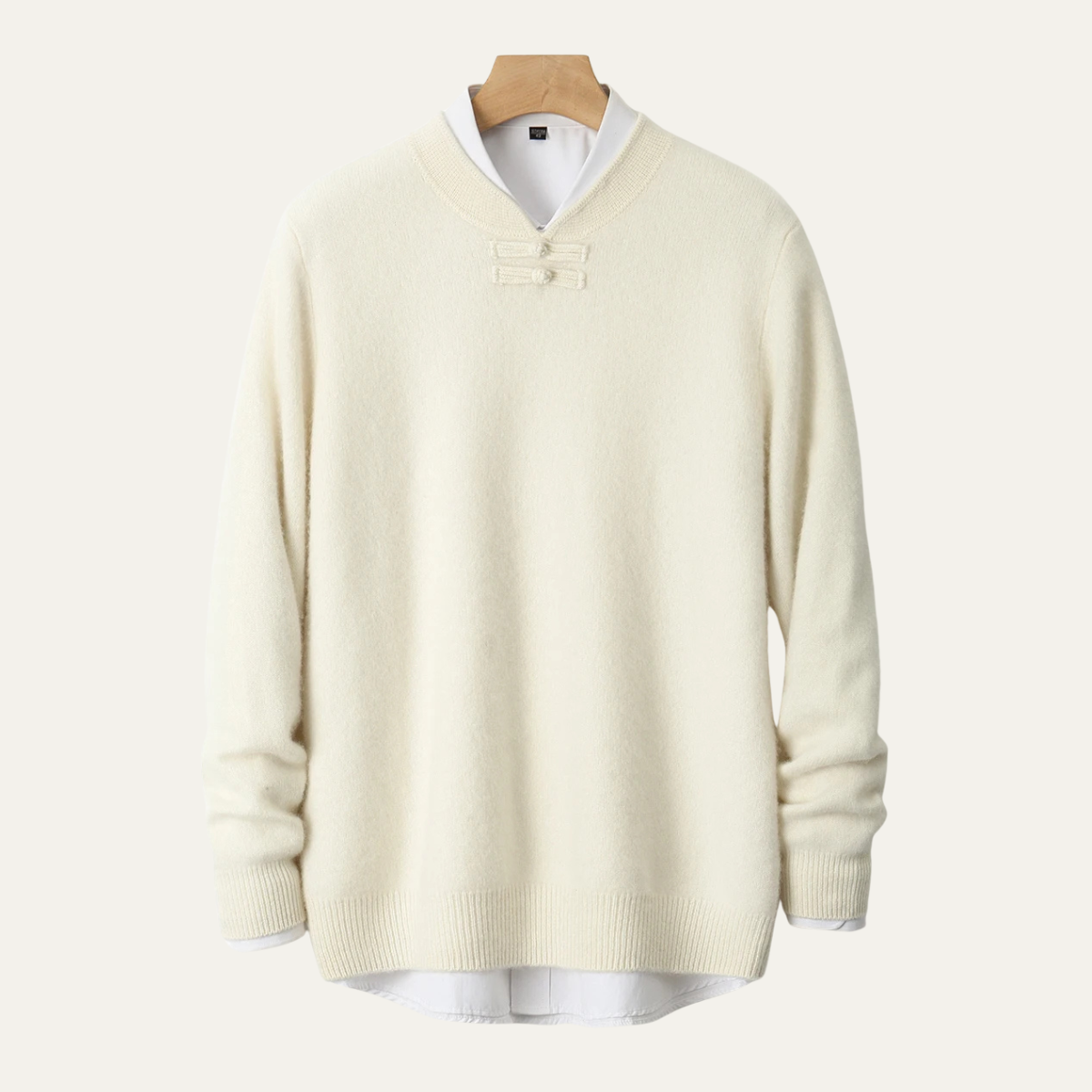 Luxury Men's Crew Neck Cashmere Knit Sweater