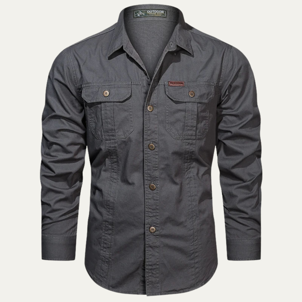Relaxed Fit Mens Cotton Button Shirt