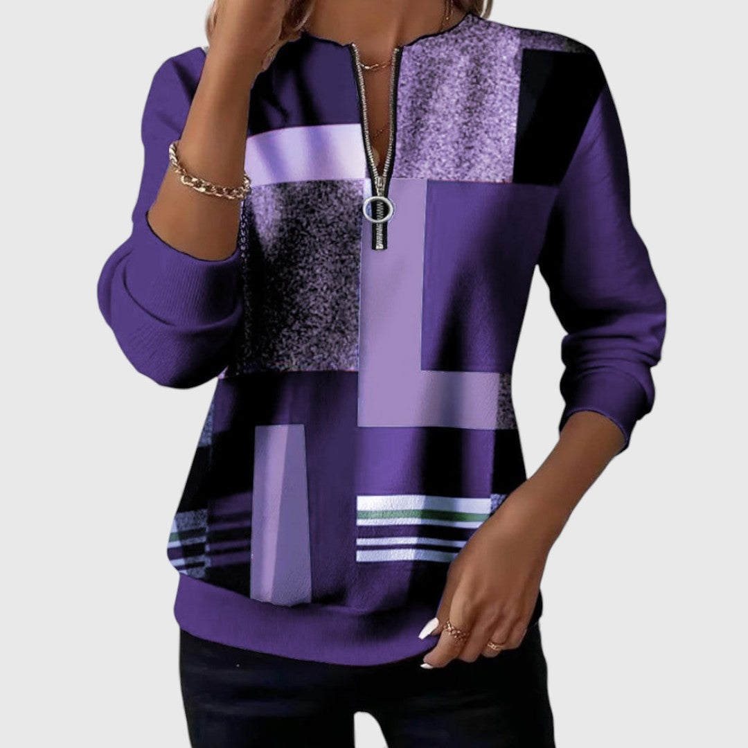Ladies Classic Long Sleeve Pullover Sweater