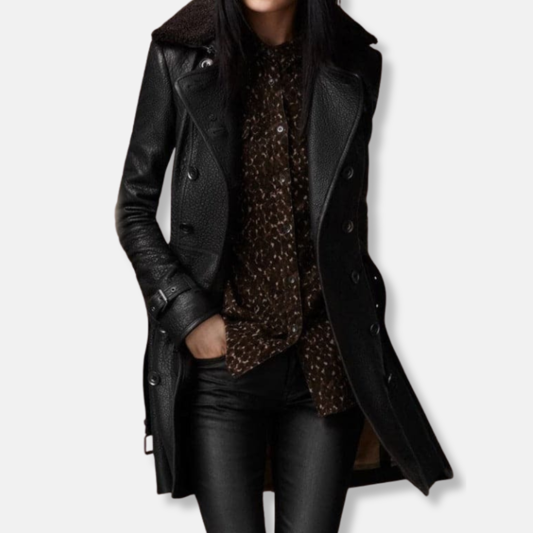 Classic Tan Double Breasted Trench Coat - Nocini