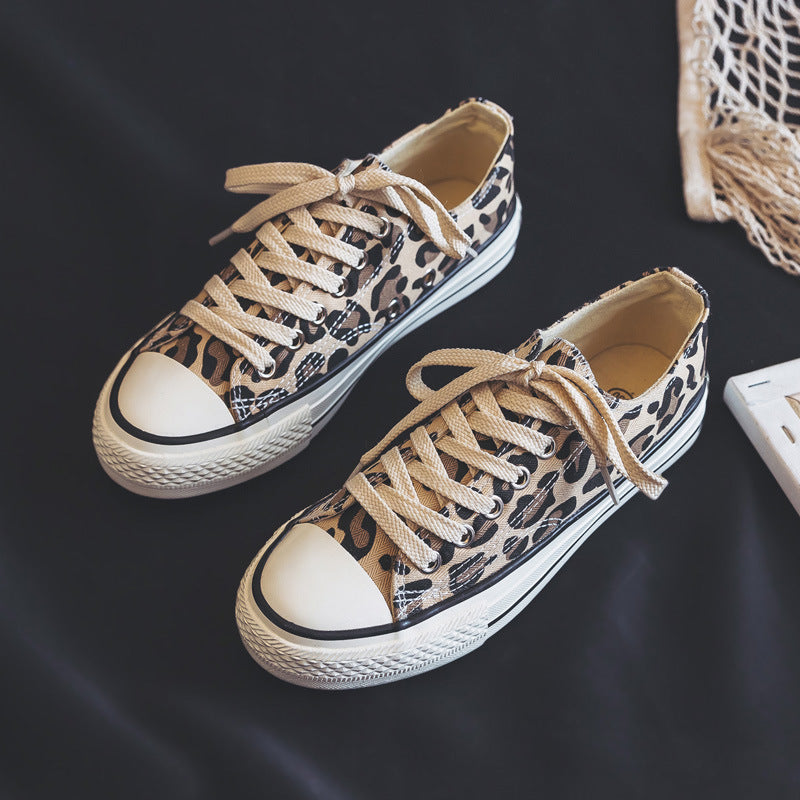 Fashionable Animal Print High Top Shoes
