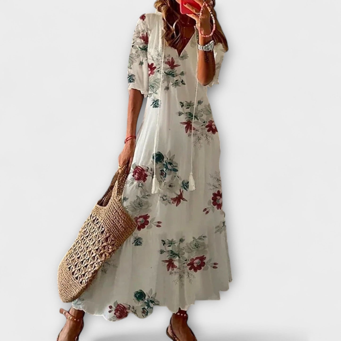 Vibrant Summer Maxi Dress for Women