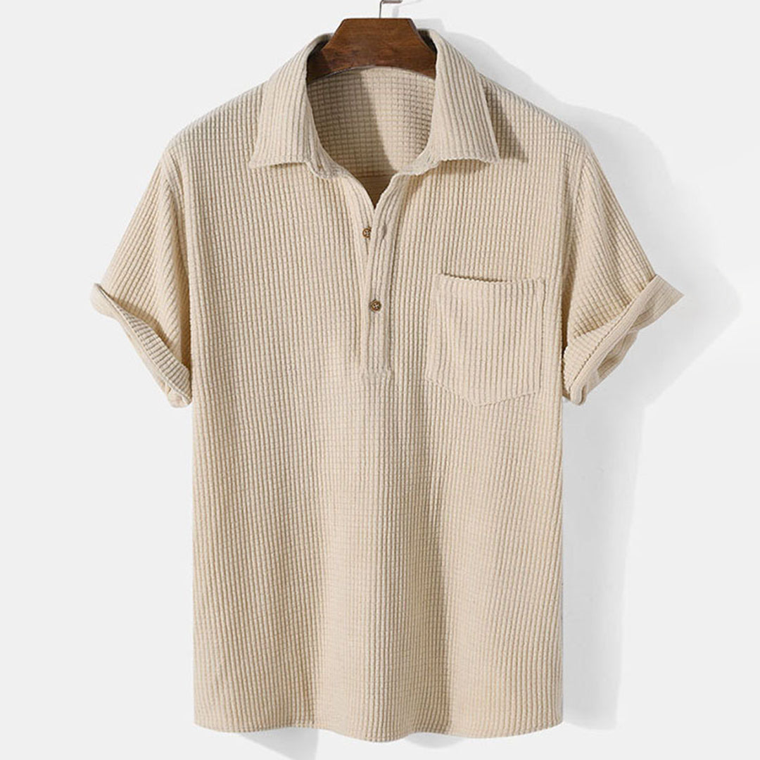 Classic Short Sleeve Polo Shirt with Pocket