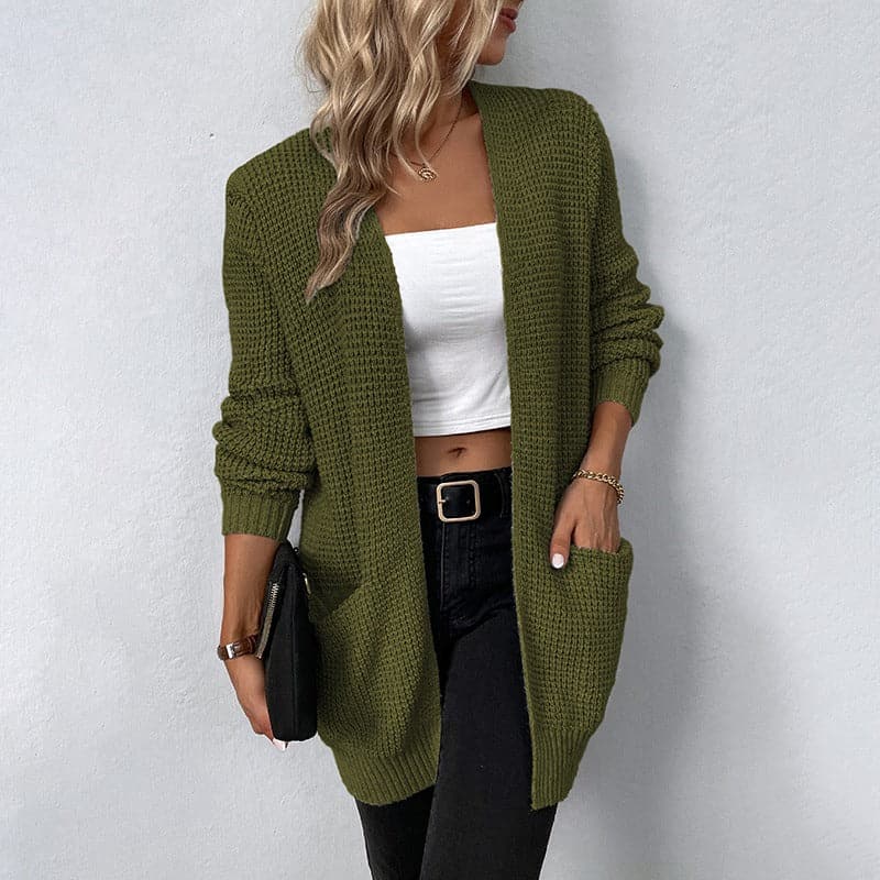 Cozy Open Front Women's Knit Cardigan Sweater
