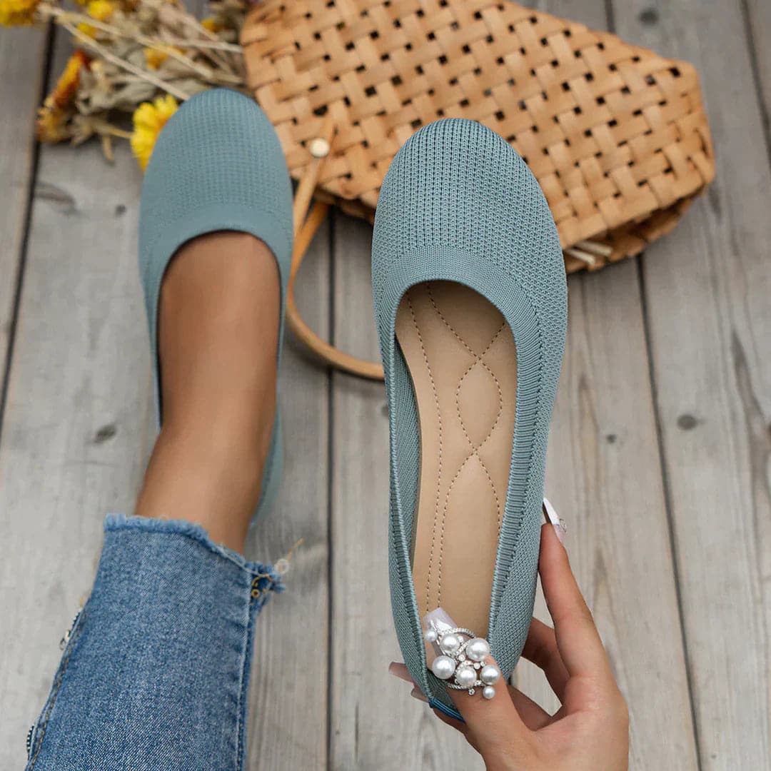 Soft Womens Ballet Flat Shoes Comfortable Casual Wear