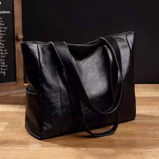 Chic Ladies Genuine Leather Tote Bag