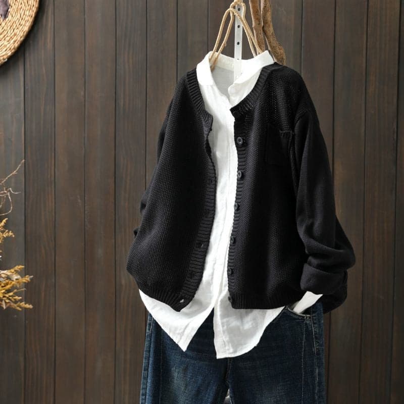 Cozy Oversized Knit Cardigan for Women