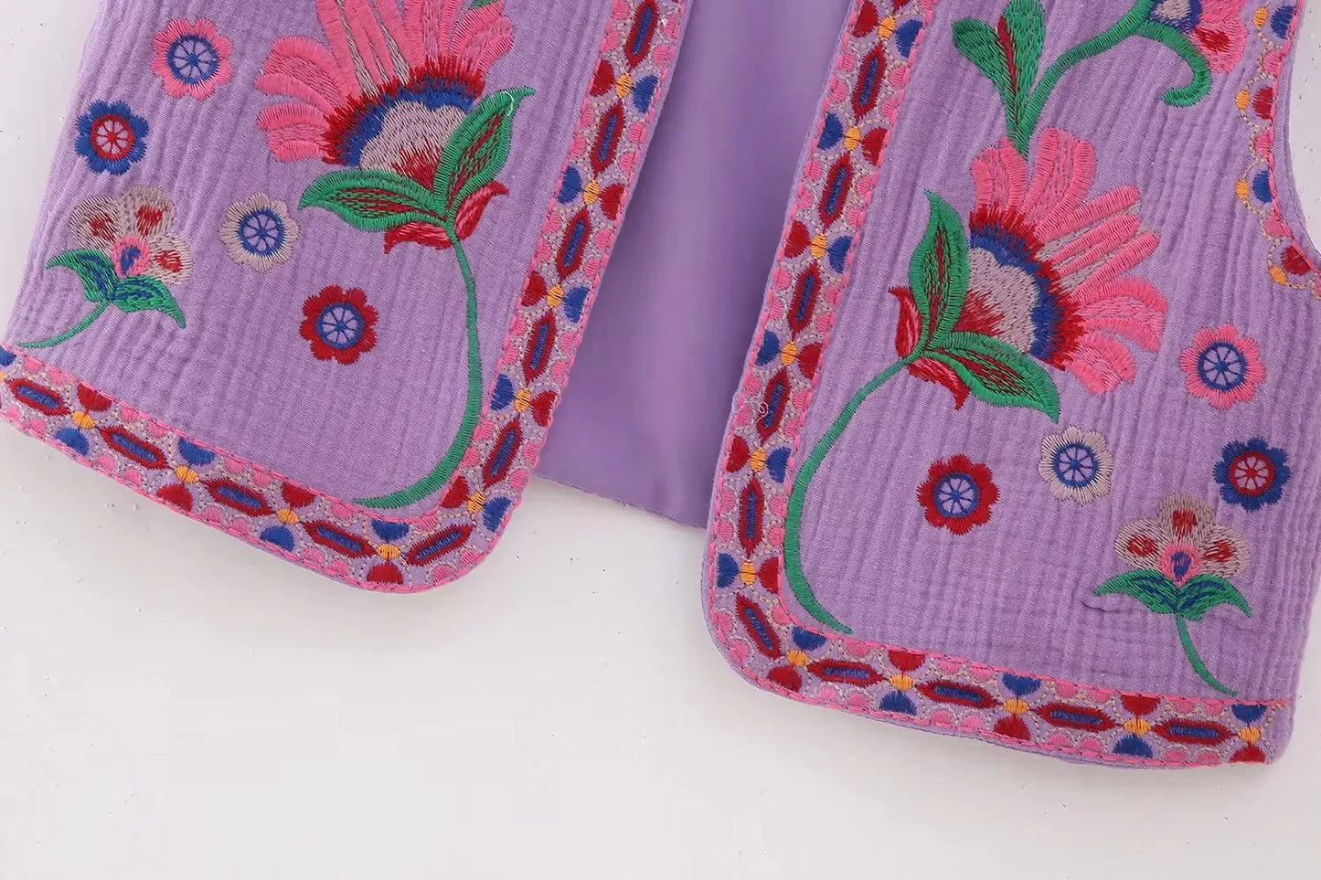Retro Chic Floral Waist Vest