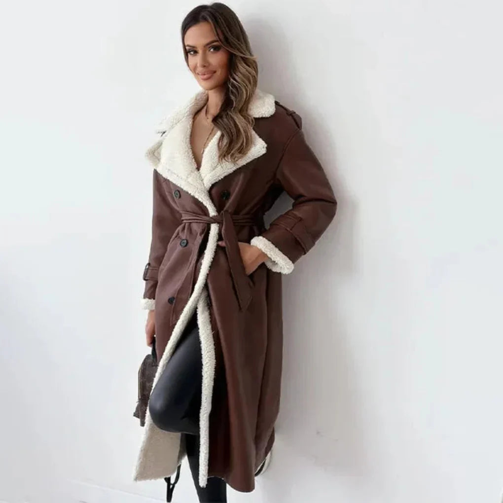 Ladies Classic Trench Winter Coat