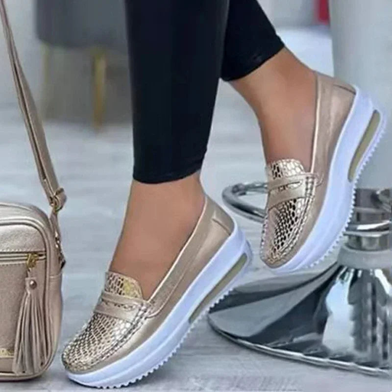 Lightweight Womens Slip On Sneakers - Comfortable Everyday Shoes