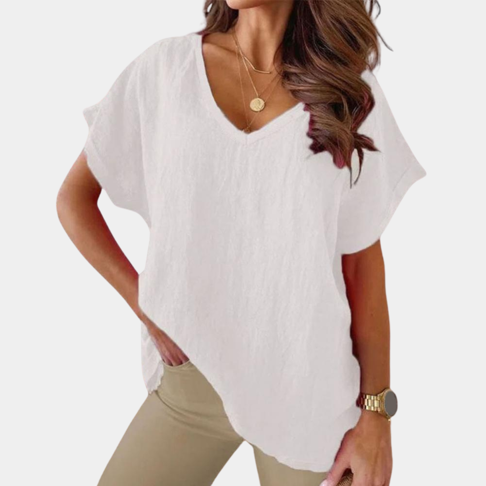 Simple Elegant Women's Casual Tee Shirt