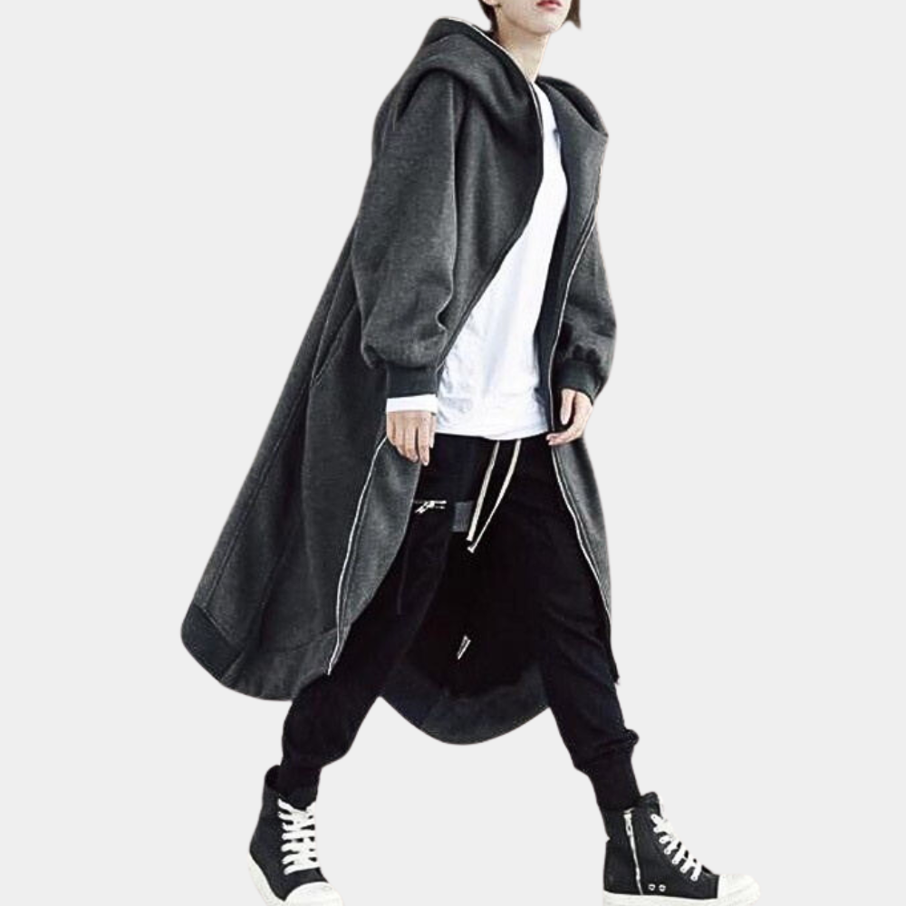 Warm Women's Parka Coat with Hood and Zipper