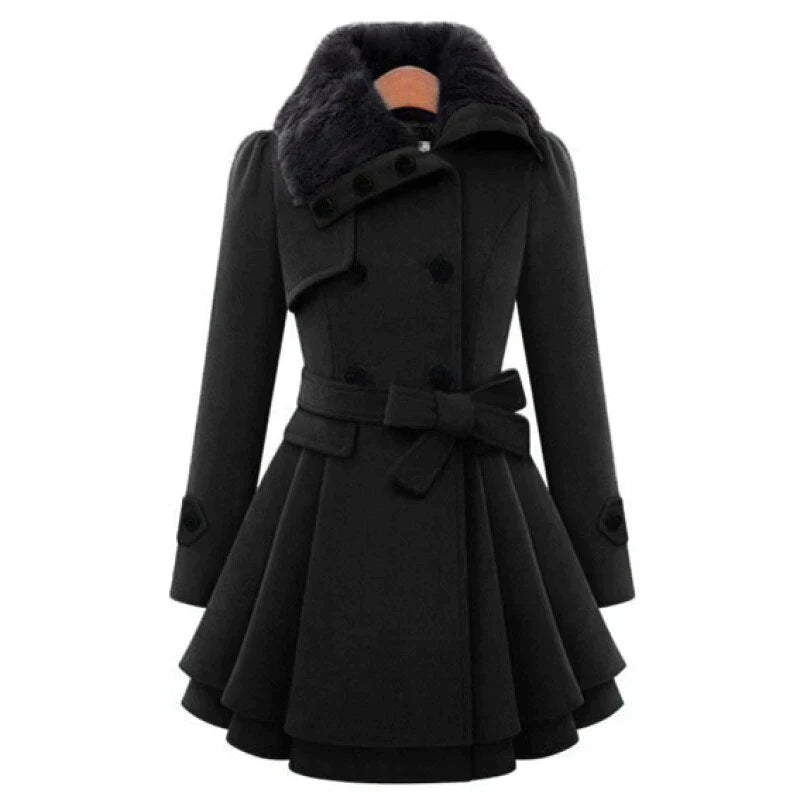 Classic Chic Long Trench Coat