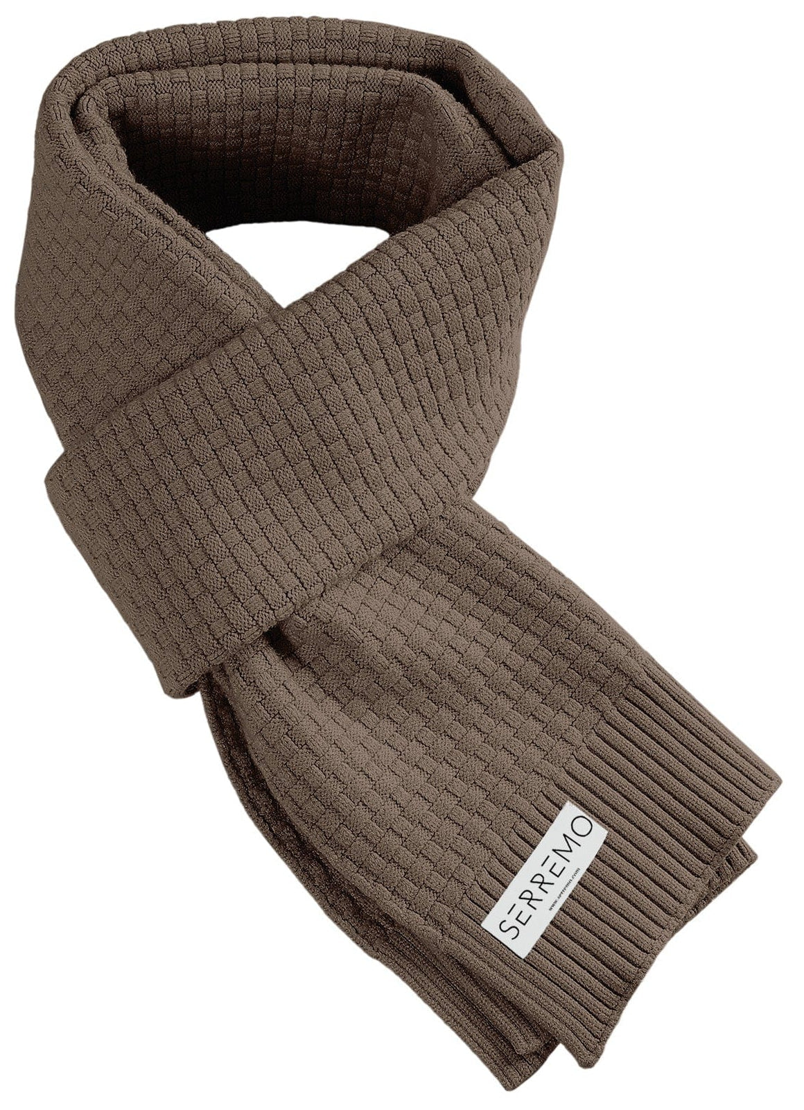 Soft Woven Ribbed Edge Winter Scarf