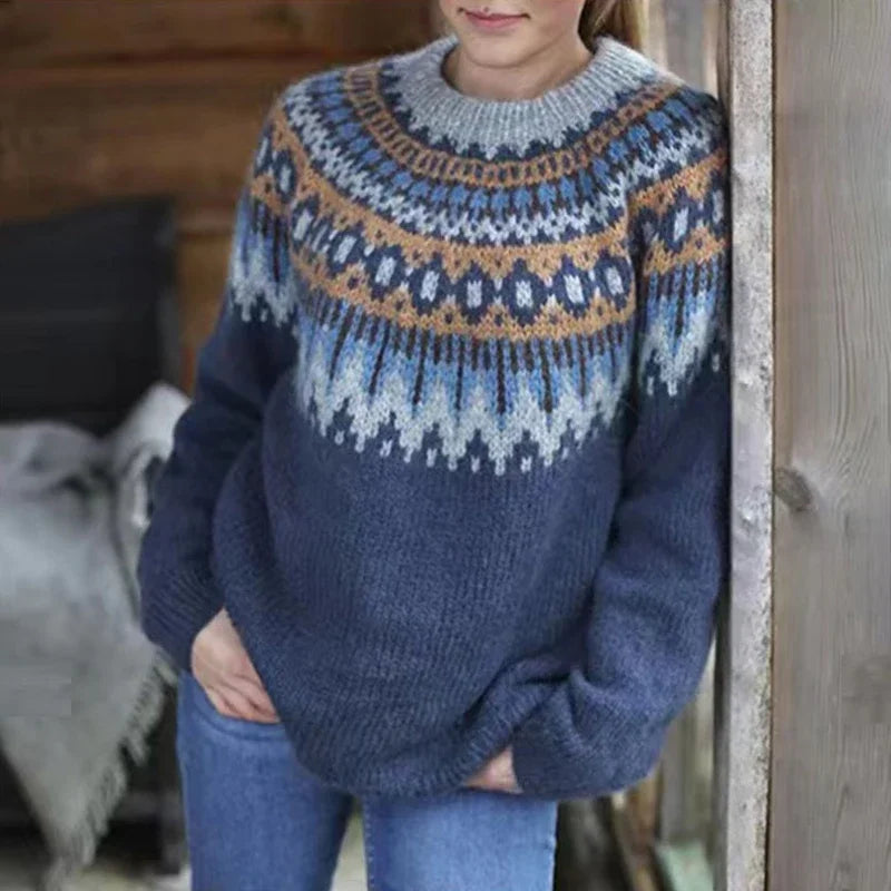 Warm Women's Winter Crew Sweater