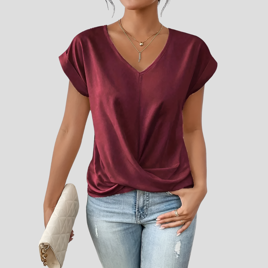 Ladies' Relaxed Fit V-Neck Top