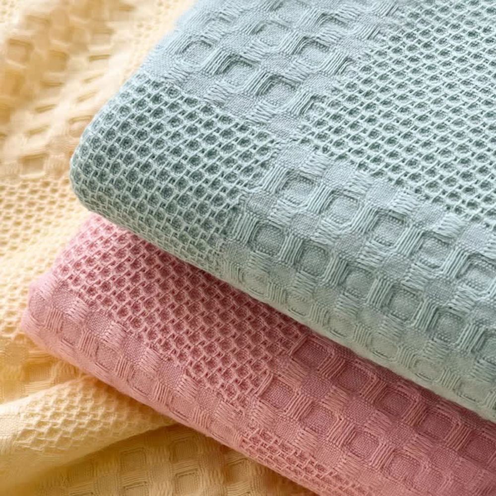 Cozy Plush Waffle Throw Blanket