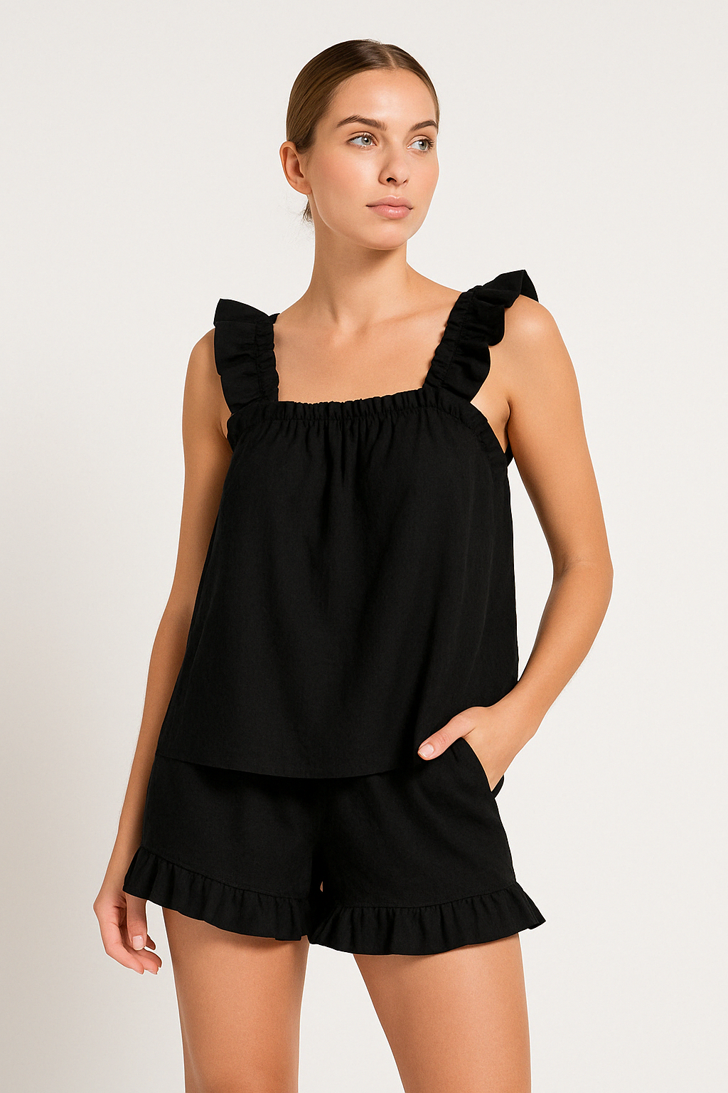 Women's Summer Top and Shorts Set Loose Fit