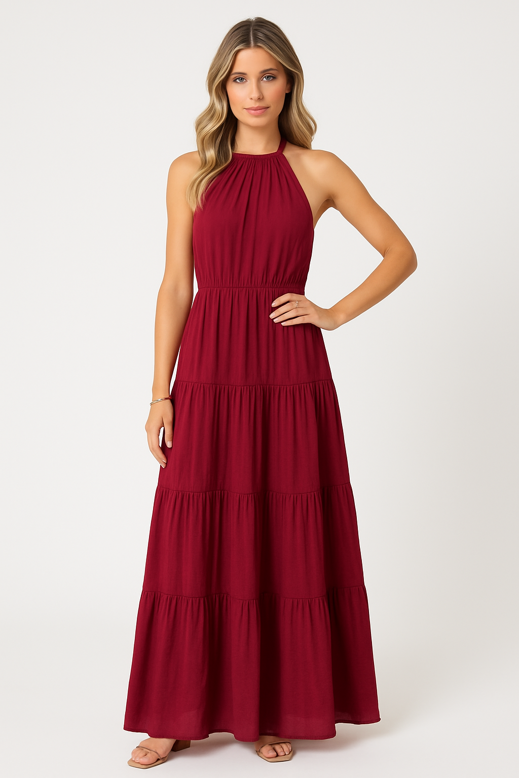 Flowy Maxi Dress for Women - Relaxed Fit