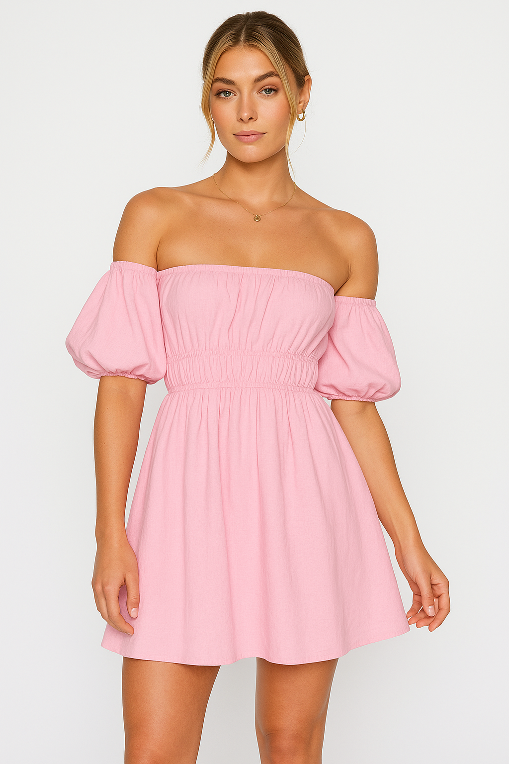 Women's Casual Off Shoulder Ruffle Dress