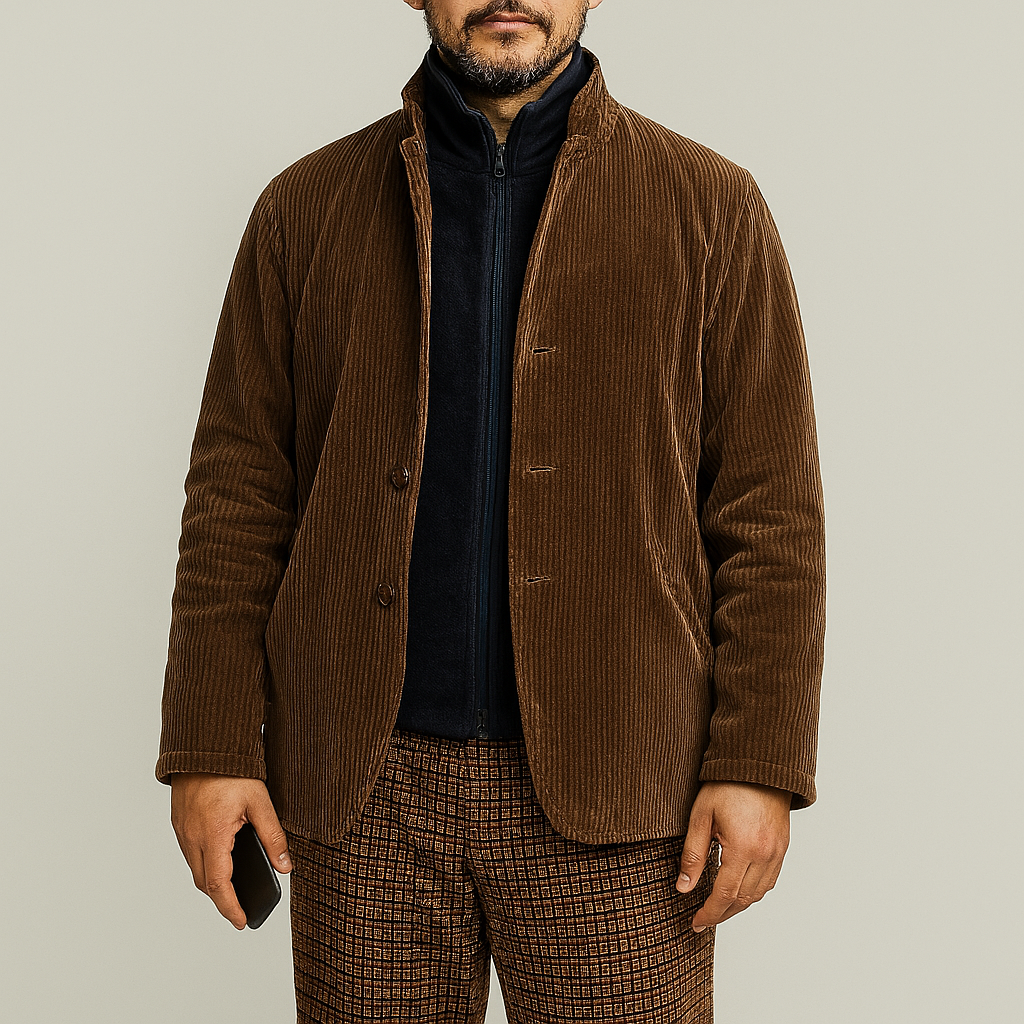 Classic Simple Mens Full Zip Jacket