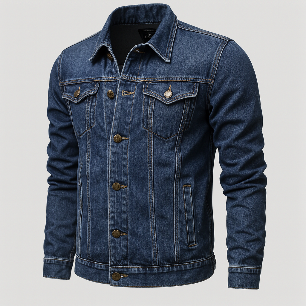 Classic Blue Jeans Jacket for Guys