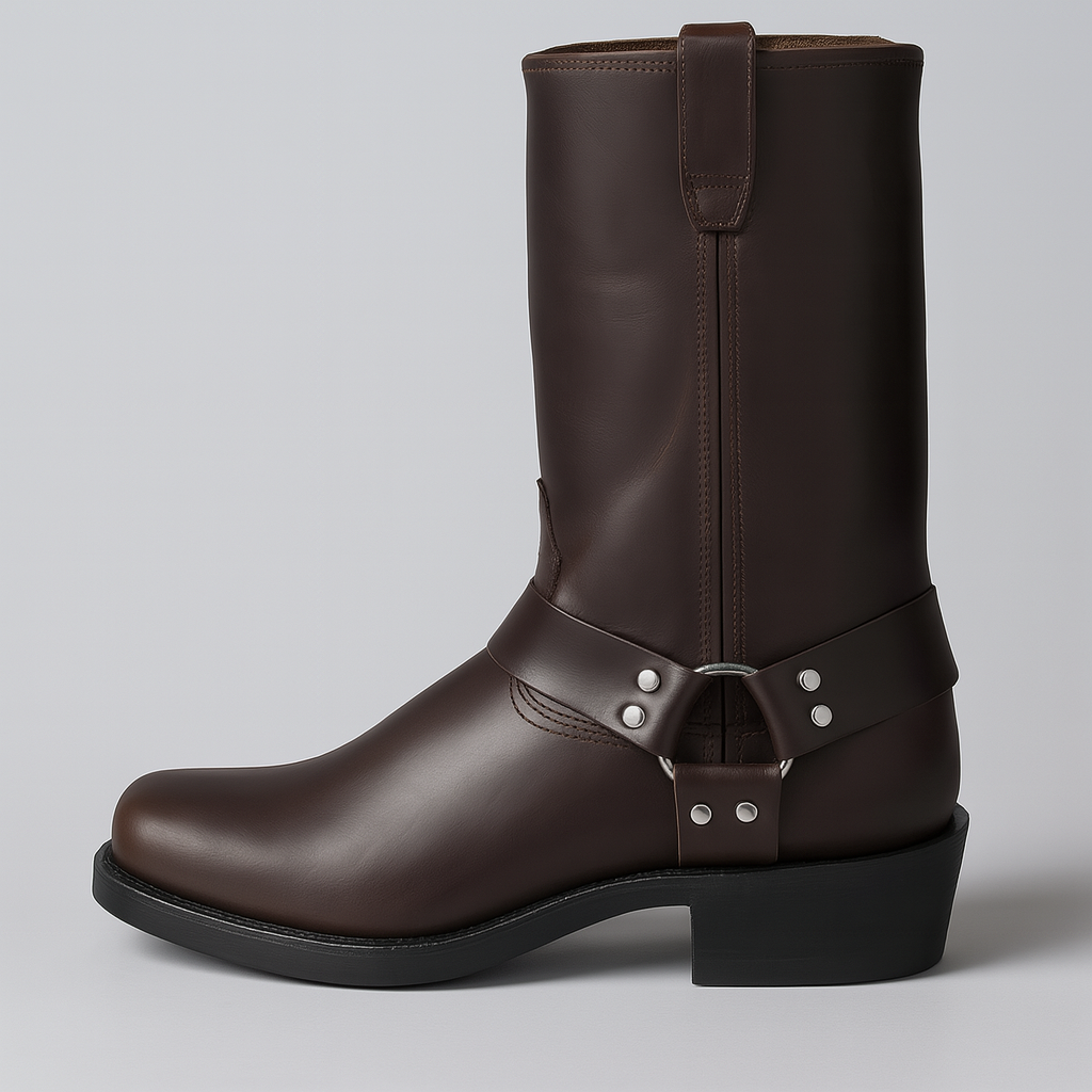 Fashionable Women's Ankle Boots with Buckle Detail