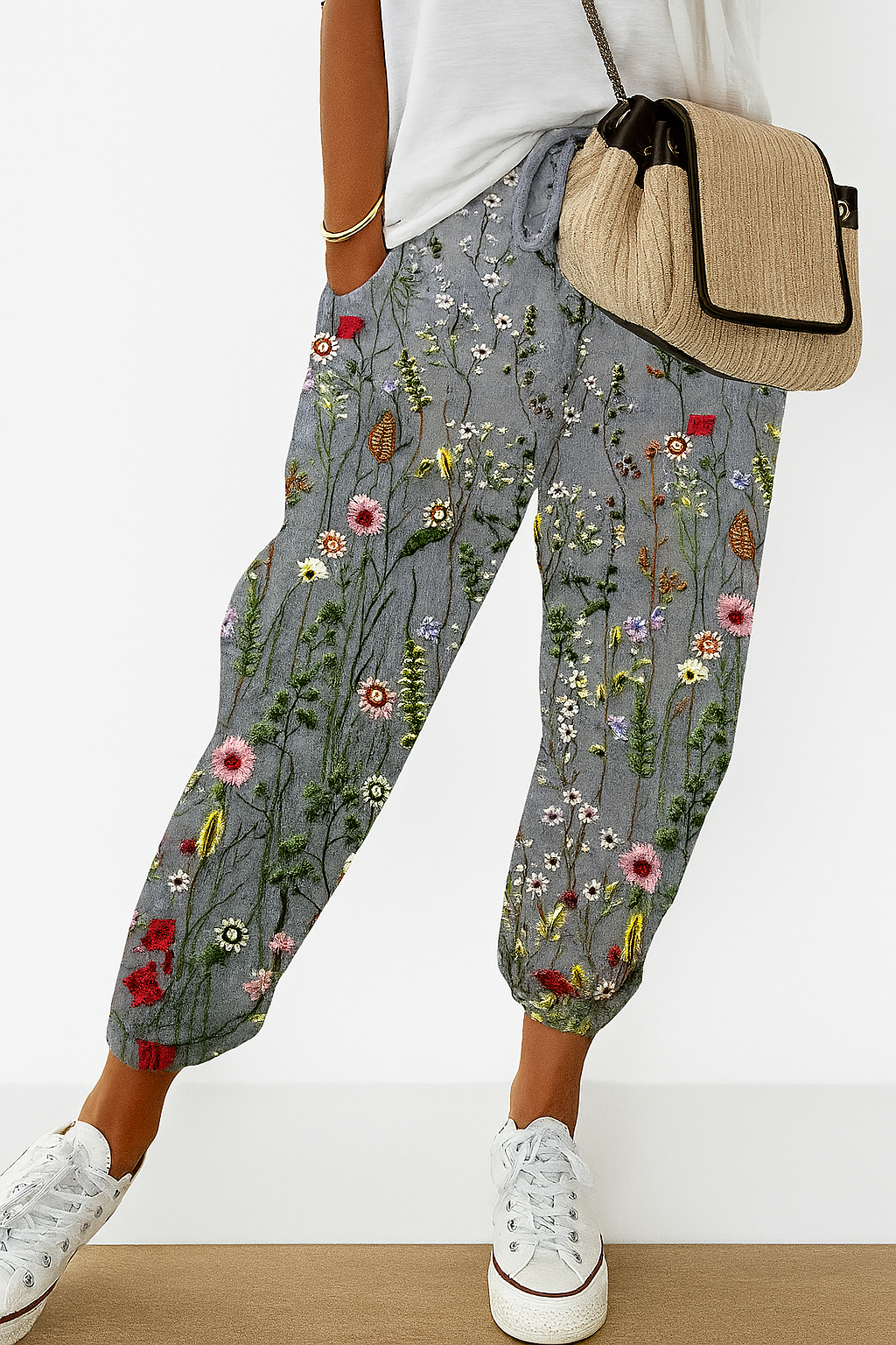 Comfortable Wide Leg Printed Pants