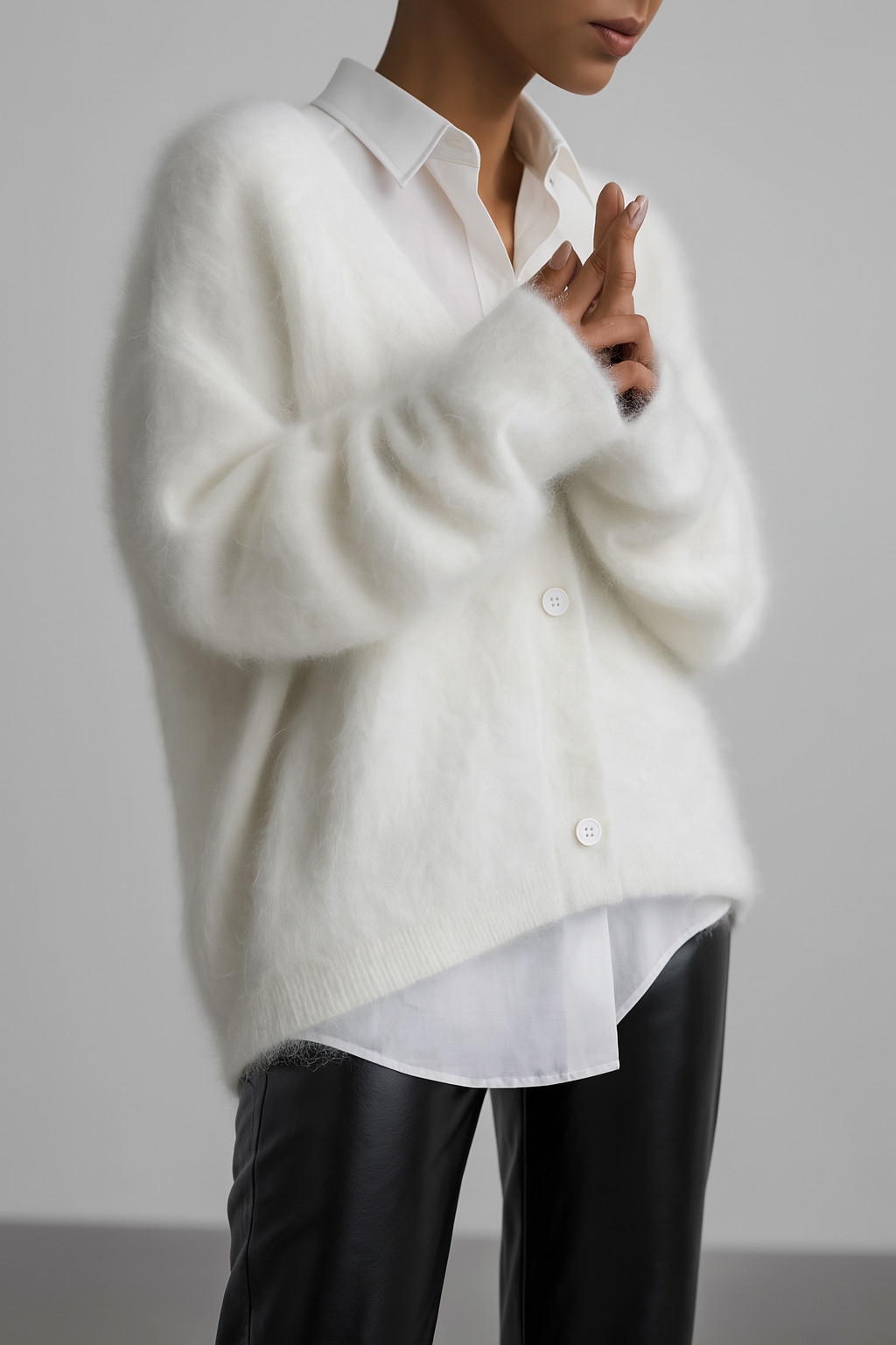 Women's Cozy Crew Neck Cardigan