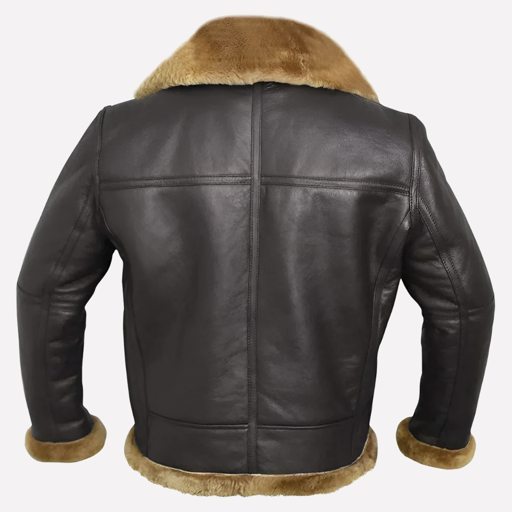 Men's Faux Fur Leather Jacket