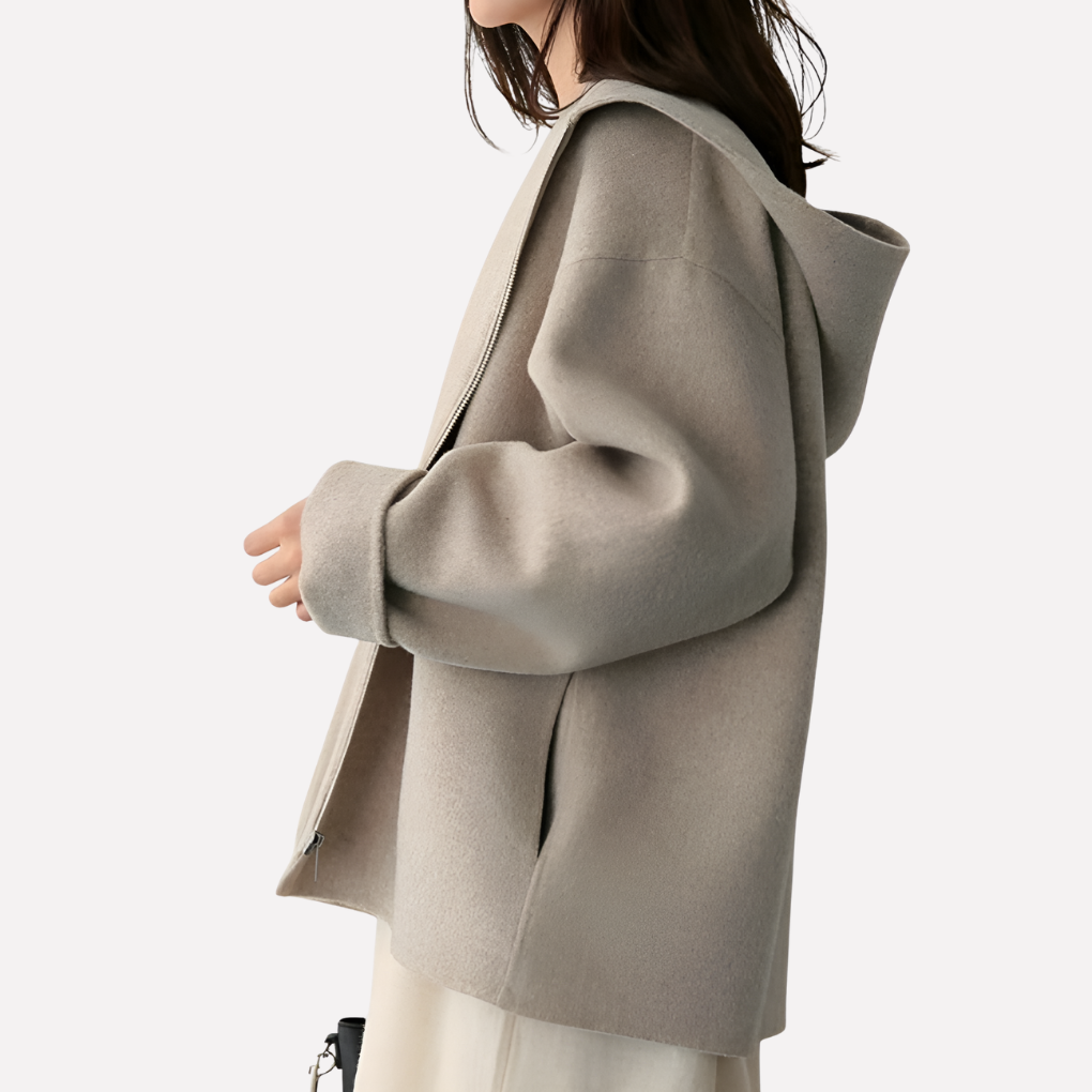 Ladies' Fleece Hoodie Coat