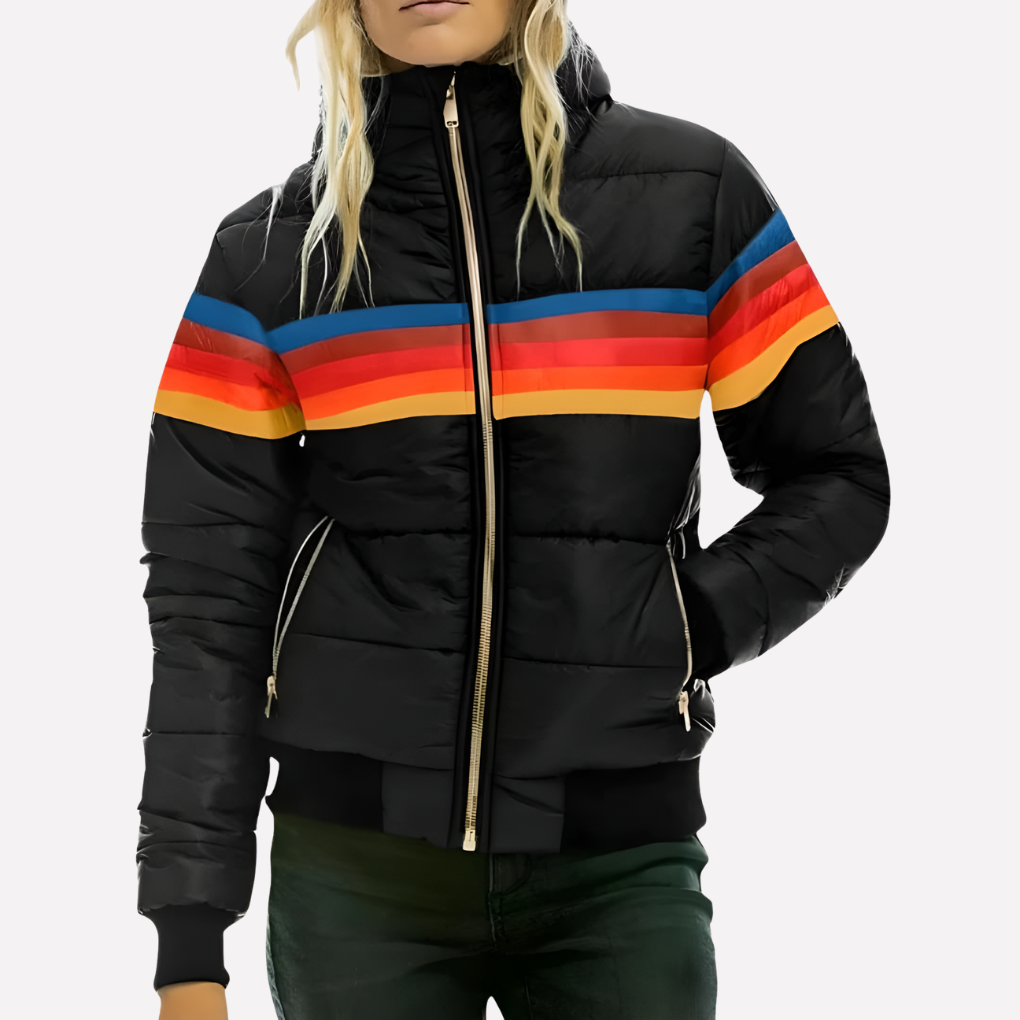 Ladies Waterproof Parka with Hood and Zip