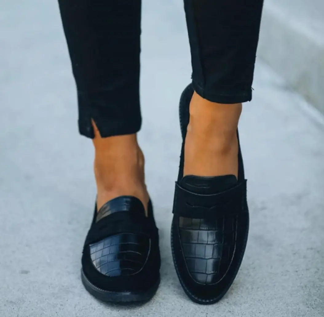 Classic Black Slip On Leather Shoes - Nocini