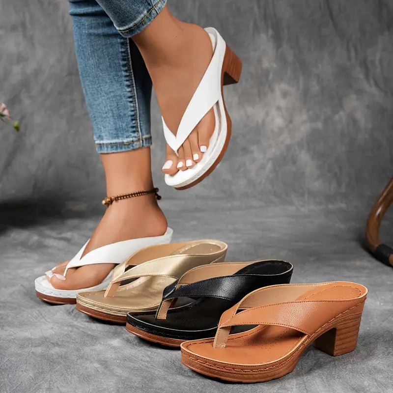 Comfortable Arch Support Heel Sandals