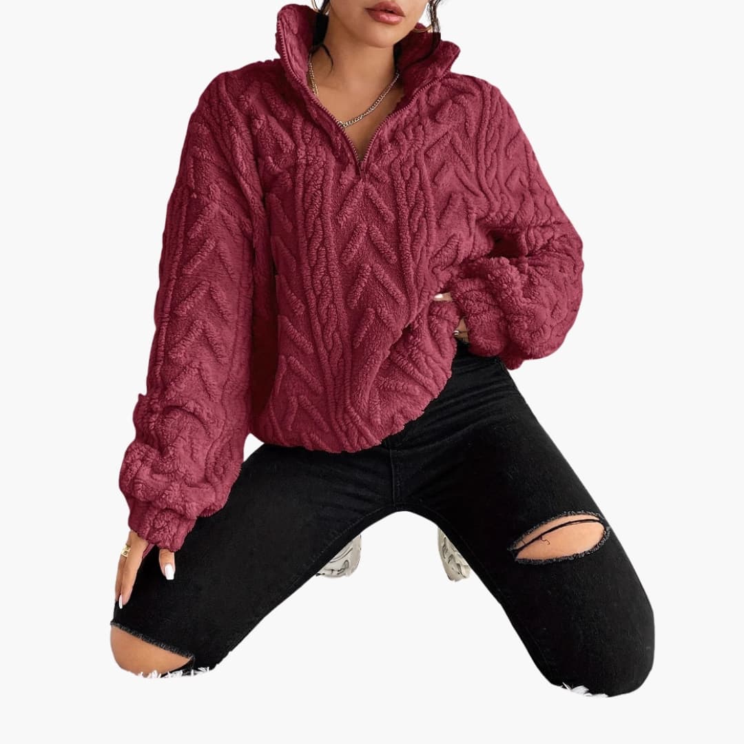 Soft Cable Knit Women's Pullover Sweater
