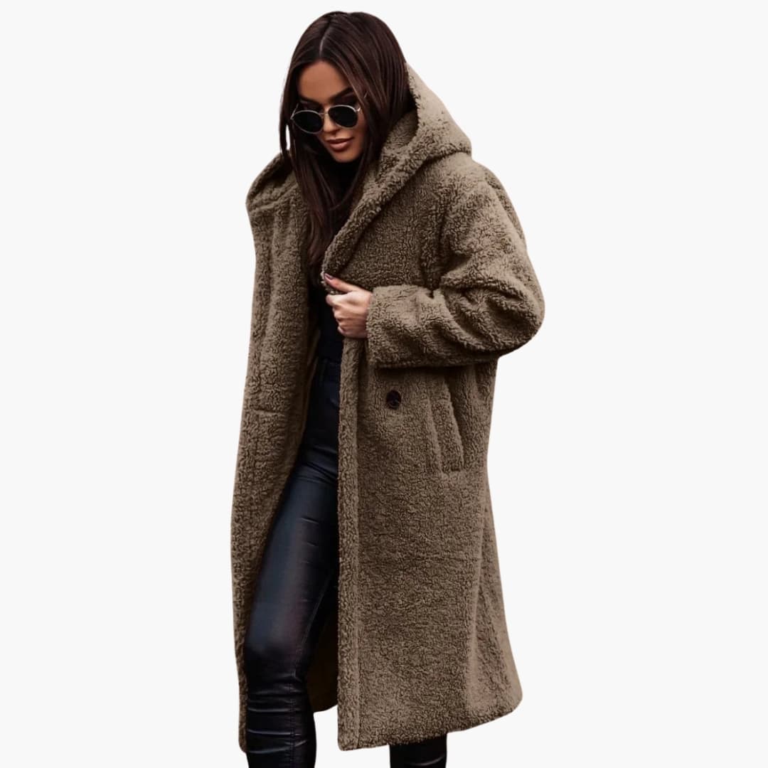 Ladies Waterproof Parka with Zip Fastening