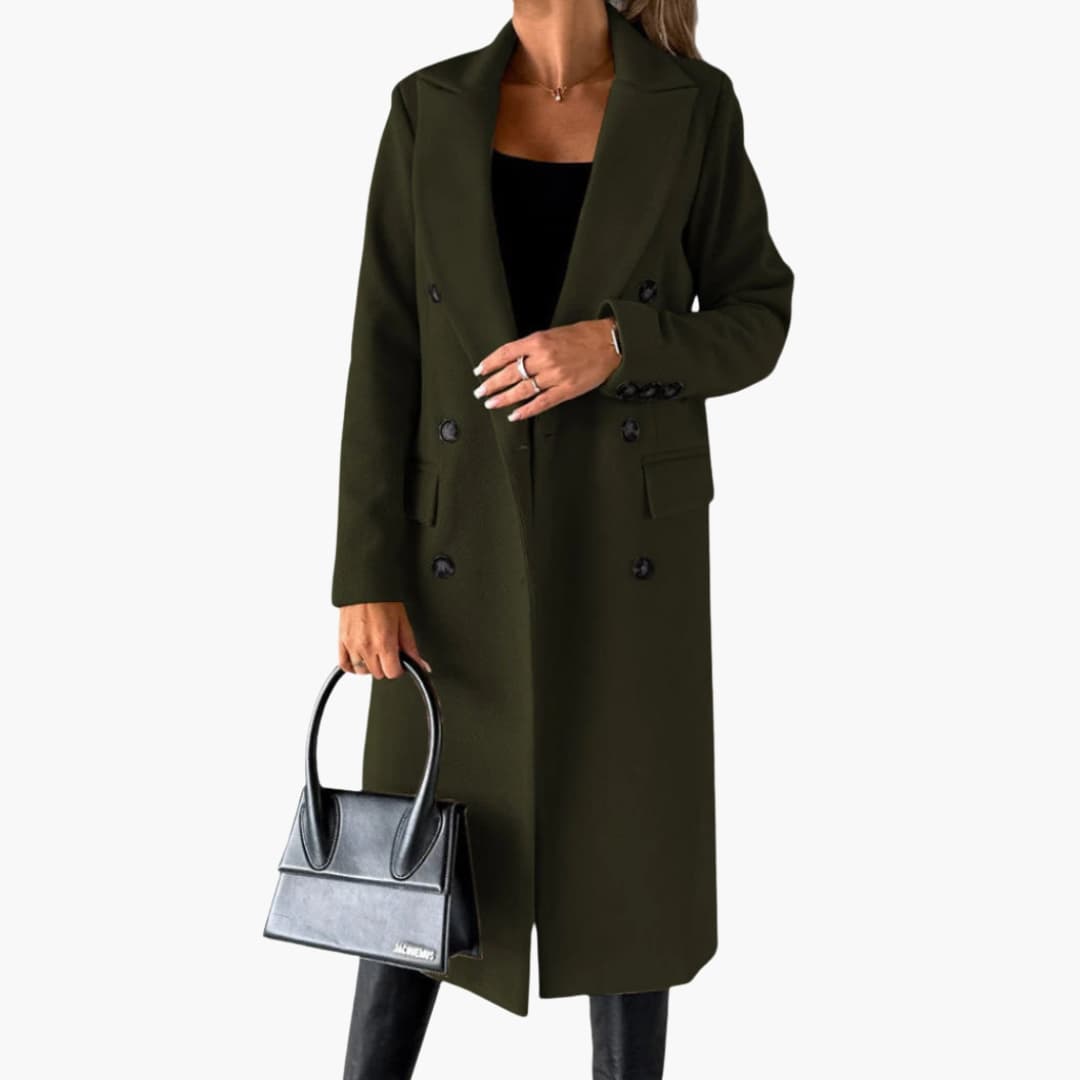 Ladies Classic Double Breasted Trench Coat