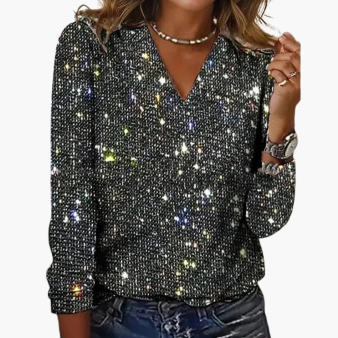 Soft V-Neck Women's Textured Knit Sweater