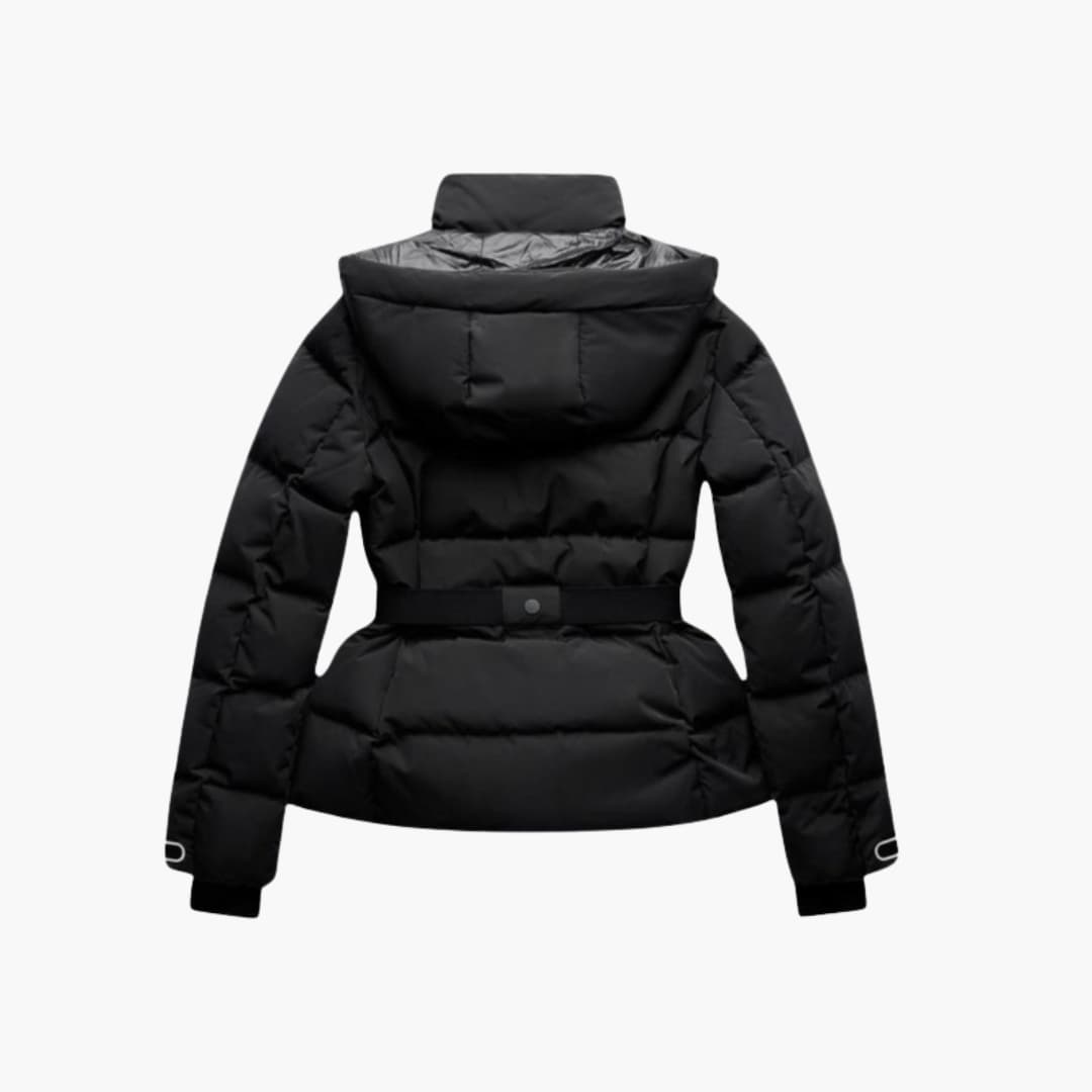 Warm Women's Padded Parka Jacket with High Neck