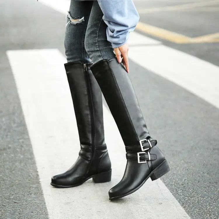 Trendy High Heel Boots for Women in Black or Brown