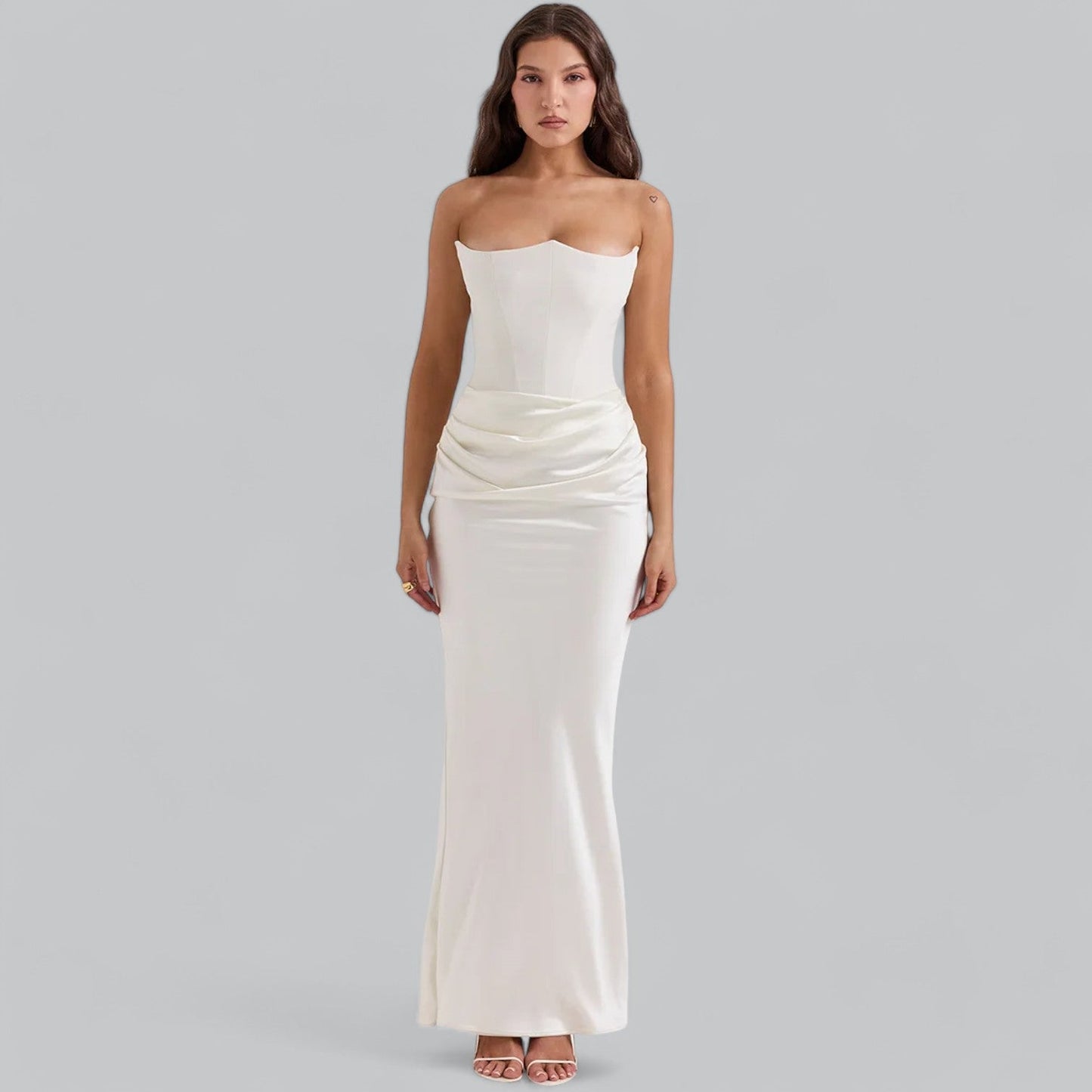 Luxurious Lace Off Shoulder Evening Gown