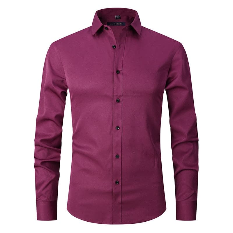 Slim Fit Men's Cotton Dress Shirt