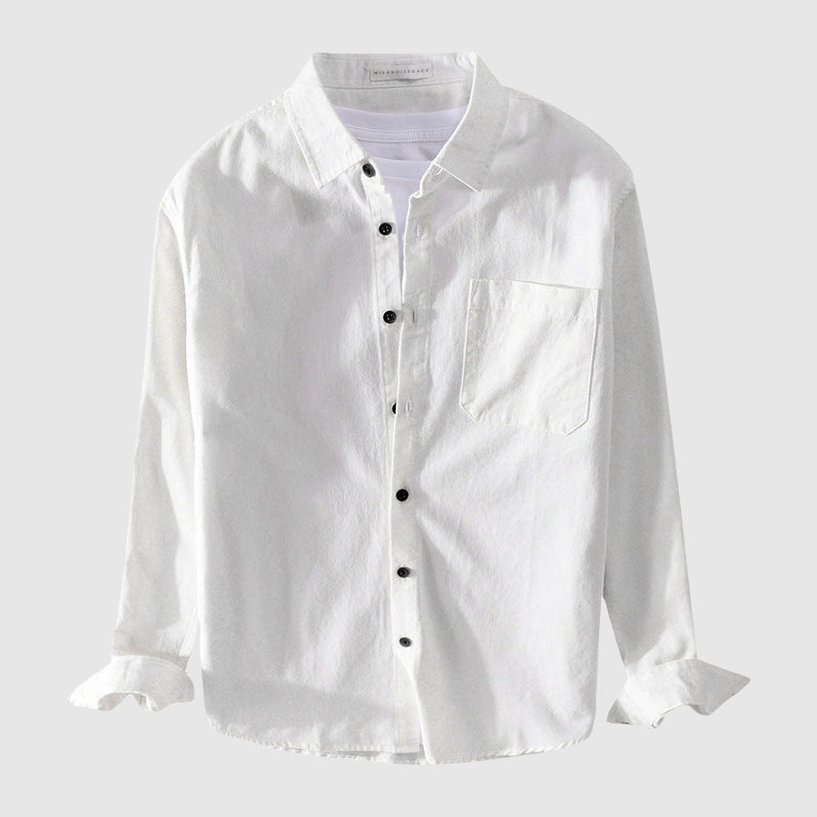 Casual Fit Button Down Shirt with Pocket