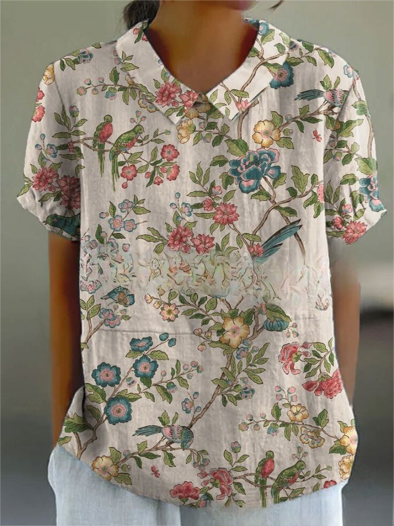 Ladies Classic Floral Print Top