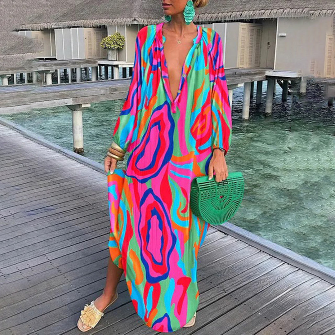 Relaxed Fit Women's Beach Maxi Dress